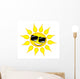 Sun With Glasses Wall Decal