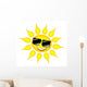 Sun With Glasses Wall Decal