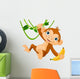 Baby Monkey on a Tree Wall Decal