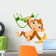 Baby Monkey on a Tree Wall Decal