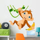Baby Monkey on a Tree Wall Decal