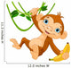 Baby Monkey on a Tree Wall Decal