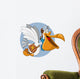 Cartoon Pelican with Open Wall Decal