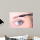 Beautiful Woman Brushing Eyebrows Wall Mural
