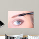 Beautiful Woman Brushing Eyebrows Wall Mural