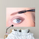Beautiful Woman Brushing Eyebrows Wall Mural
