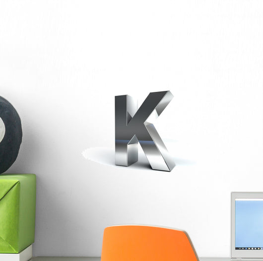 Metal Alphabet Character K