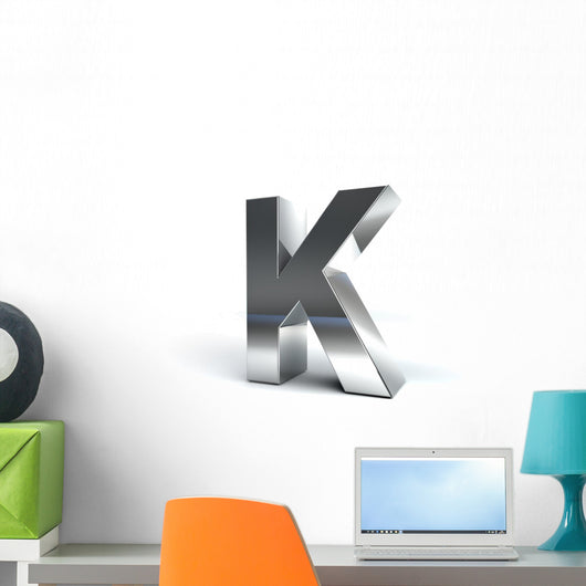 Metal Alphabet Character K