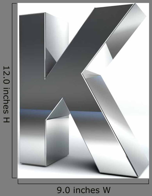 Metal Alphabet Character K