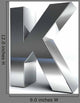 Metal Alphabet Character K