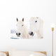 White Horses Wall Mural
