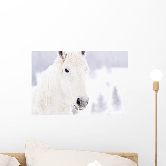 White Horses Wall Mural