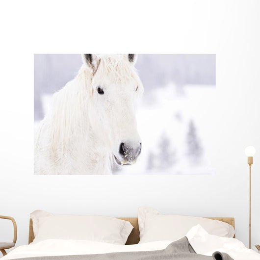 White Horses Wall Mural