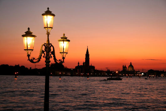 Venice Street Light Sunset