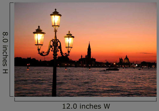 Venice Street Light Sunset