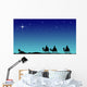 Three wisemans and the star of Bethlehem Wall Mural