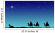 Three wisemans and the star of Bethlehem Wall Mural