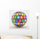 Colorful social media sphere Wall Decal