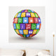 Colorful social media sphere Wall Decal