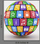 Colorful social media sphere Wall Decal