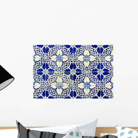 Blue Azulejos Portuguese Tiles Wall Decal