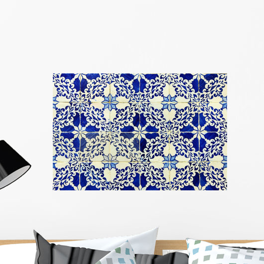 Blue Azulejos Portuguese Tiles Wall Decal