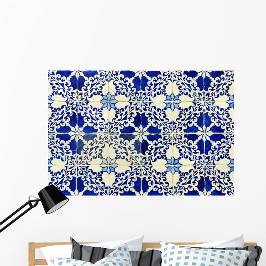 Blue Azulejos Portuguese Tiles Wall Decal