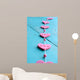 Bunch Pink Decorative Hearts Wall Mural