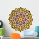 Closeup of a Colorful Oriental Mosaic Wall Decal