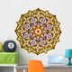 Closeup of a Colorful Oriental Mosaic Wall Decal