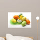 Daffodils and easter eggs Wall Mural