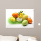 Daffodils and easter eggs Wall Mural