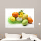 Daffodils and easter eggs Wall Mural