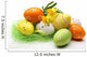 Daffodils and easter eggs Wall Mural