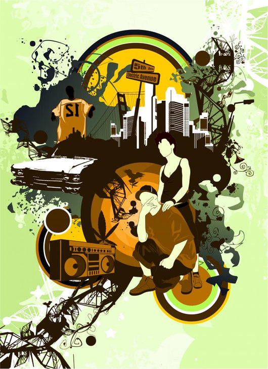 hip hop Wall Mural