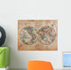 Old World Map Hemispheres