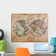 Old World Map Hemispheres