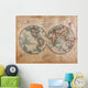 Old World Map Hemispheres