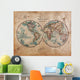 Old World Map Hemispheres