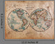 Old World Map Hemispheres