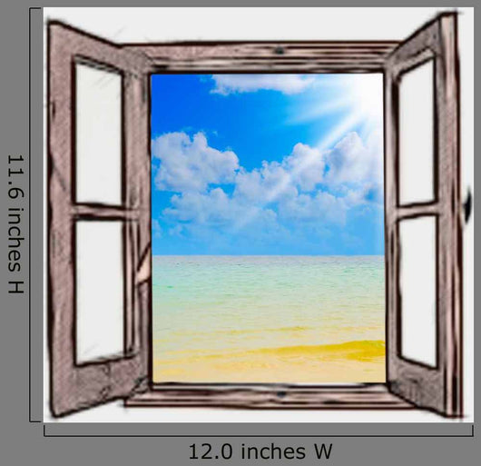 Sea through Open Window
