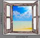 Sea through Open Window