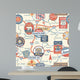 Vintage Vector Road Map Wall Decal