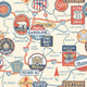 Vintage Vector Road Map Wall Decal