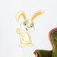 Waving bunny Wall Decal