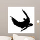 Angel Silhouette Flying Vector Wall Mural