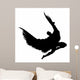 Angel Silhouette Flying Vector Wall Mural