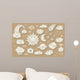 Cute sky doodle Wall Mural