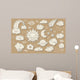 Cute sky doodle Wall Mural