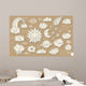 Cute sky doodle Wall Mural